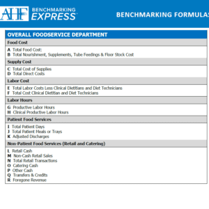 Benchmarking Formulas