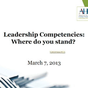 Leadership Competencies, Where Do You Stand?