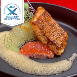 Blackened Red Fish w/ Crispy Brown Rice Cake