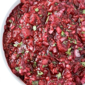 Washington Red Raspberry Pineapple Salsa