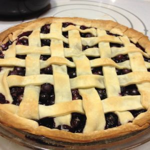 Lavender Blueberry Pie