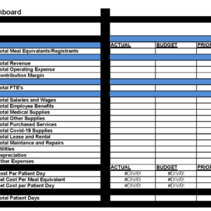 Monthly Dashboard Excel Template