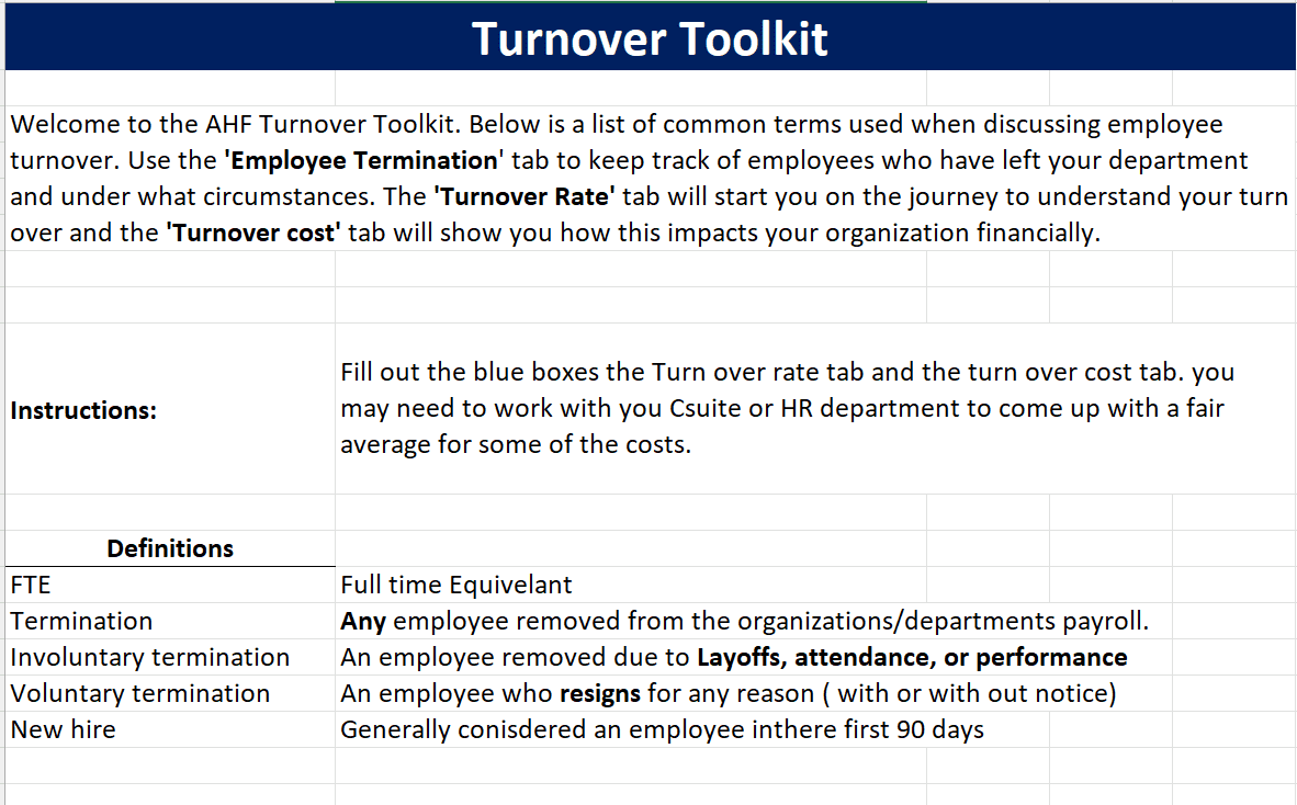 Turnover Toolkit